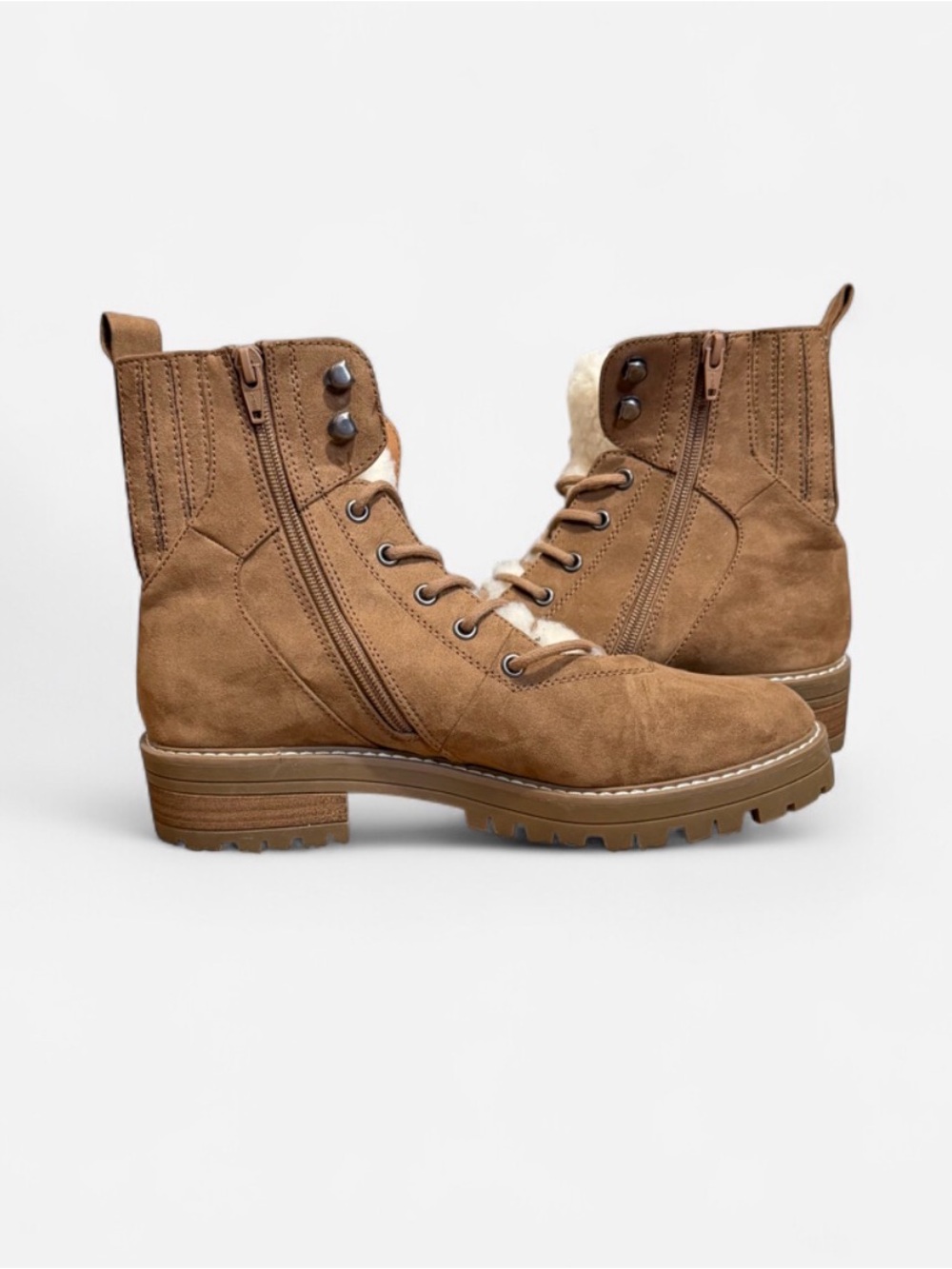 Universal Thread Tessie Sherpa Lace Up Boots